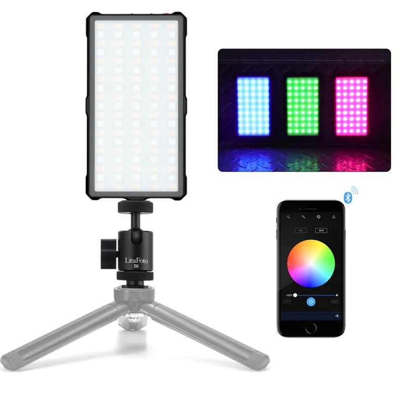 LituFoto R19 Camera Light RGB Led Light for Camera with App Control, Magnetic Attraction Portable Light for Video Conference