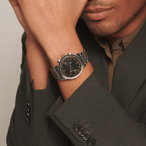 Montre chronographe automatique pour homme, bracelet en acier inoxydable, cristal saphir, style vintage, montre-bracelet Longinesing - Product Image 3