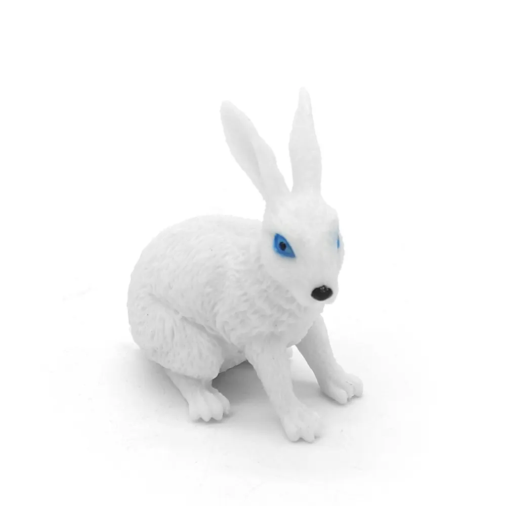 Plastic Cartoon Rabbit Figurine bunny figure