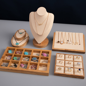 Bán Buôn Đồ Trang Sức Hiển Thị Tùy Chỉnh Vải Đồ Trang Sức Đứng <span class=keywords><strong>Set</strong></span> Cho Truy Cập Showcase Vòng Bust Vòng Cổ Bangle Vòng Đeo Tay Đồ Trang Sức disp - Product Image 2