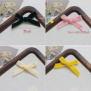 Barrettes à cheveux en velours faites à la main, personnalisées, en gros, pour femmes et filles, Noël, mignonnes, colorées, style européen-américain - Product Image 5