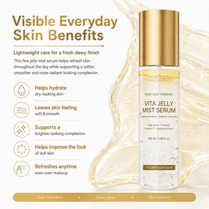 Sérum en Brume Hydratant et Éclaircissant au Curcuma et à l'Acide Kojique OEM ODM – Brume Faciale Rafraîchissante - Product Image 4