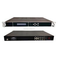 Équipement de radiodiffusion radio-télévisée ISDB-T IP/ASI 16 porteuses Modulateur RF non adjacent 32 canaux de sortie Gestion Web pour