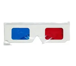 Hotsale Convient 100pcs/lots 3D Paper Glasses For 3D Movies Red Blue Lens With OPP Package Free DHL
