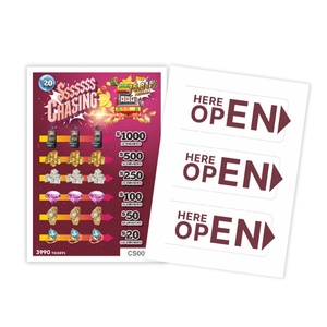 Nouveau produit 2025 : Tickets à languettes personnalisés de haute qualité avec fenêtres - Product Image 1