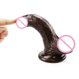 Il sesso femminile maschio del silicone sicuro del corpo gioca il giocattolo del sesso delle signore del Dildo adulto dello stimolatore sessuale manuale realistico del pene