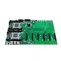 Motherboard X99 Dual CPU LGA 2011 V3 E-ATX Casing Komputer Aleo dengan 6 Slot GPU Jarak 60mm 4*DDR4