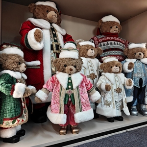 2026 Beliebte Hochwertige Luxuriöse Tier-Weihnachtsdekoration Handgefertigter Öko-Freundlicher 50cm Weihnachtsbär Großhandel - Product Image 2