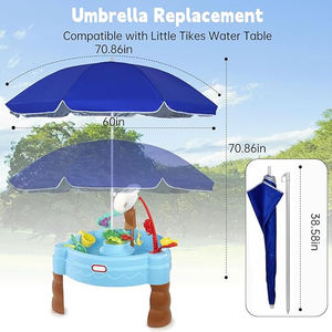 Parasol de plage personnalisé en gros avec logo, imperméable, pour extérieur, protection UV, parasol de plage pour le sable - Product Image 4