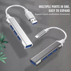Adaptador <span class=keywords><strong>Hub</strong></span> <span class=keywords><strong>USB</strong></span> 3.0 4 en 1 Tipo <span class=keywords><strong>C</strong></span> a <span class=keywords><strong>USB</strong></span>, Divisor Múltiple de 4 Puertos, <span class=keywords><strong>Hub</strong></span> OTG Tipo-<span class=keywords><strong>C</strong></span> para <span class=keywords><strong>Lenovo</strong></span>, Macbook Pro, PC, Accesorios de Computadora - Product Image 4