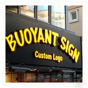Custom Building Sign Outdoor Shop Name Board Design Led <b>Letter</b> Illuminated Frontlit Store Front Sign for Business - Product Image 2