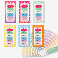 Barrettes à cheveux antidérapantes en forme de nuage couleur bonbon pour petite fille, accessoires capillaires avec logo personnalisé sur carte arrière