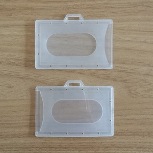 Porte-<span class=keywords><strong>badge</strong></span> d'infirmière horizontal en plastique <span class=keywords><strong>rigide</strong></span>, étui pour carte de visite - Product Image 3