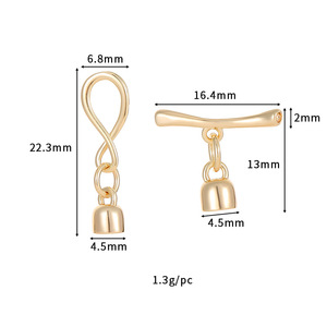 Bán buôn đồ trang sức tự làm phát hiện ngọc trai Vòng Cổ Vòng đeo tay kết nối Clasp đóng khóa OT Clasp - Product Image 3