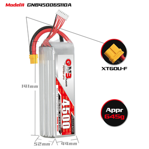 Batería LiPo GAONENG GNB 4500mah 6S 22.2V 110C 220C XT60 RC para Helicópteros de 600mm a 700mm, Warbirds de 800mm, Align 600, T-Rex 600 RC Air - Product Image 3