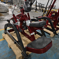 Máquina de remo con soporte para el pecho y carga de placas para entrenamiento de fuerza de látigos y espalda superior en gimnasios comerciales y clubes de fitness
