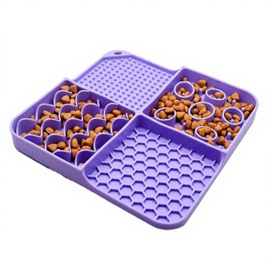 Eco-Friendly Durable Silicone Slow Feeder Bowl Anti-Choke Design Easy Clean Waterproof Healthy Eating <b>Cats</b> Modern Simple Love - Product Image 3