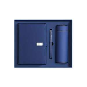 برومو بيع بالجملة مجموعة زجاجات مذكرات A5 فاخرة للأعمال دفتر ملاحظات A5 قابل للتخصيص من الجلد الصناعي مع قلم وحقيبة - Product Image 5