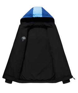 Veste à capuche unisexe ombrée pour l'hiver |   Manteau oversize imperméable épais style streetwear dégradé |   Pull tendance pour un look décontracté - Product Image 2