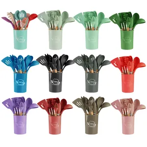 Silicone Utensil Kitchen Set Food Grade 12pcs Kitchen Tools Utensils Set