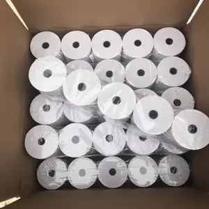 Rolo de papel térmico da fábrica da fabricação, venda quente, rolo de papel termal 57x40mm Thermal-Paper-Rolls-80x80, inclinação de papel 80x80