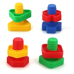 新しいデザインユニセックススクリューナットコンビネーションビルディングブロック仕分け建物建設おもちゃ子供たちが細かい運動技能を向上させる - Product Image 1