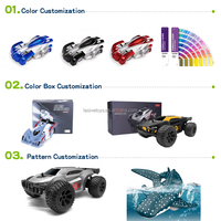 LASIVE TOYS Coche de Control Remoto de 2.4GHz para Escalar Paredes con Luces LED, Modo Dual para Piso y Pared, Coche RC de Carreras, Juguete de Coche, Regalo para Niños