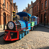 Véhicule de tourisme multi-places pour 12 personnes/section, train électrique de tourisme en plein air