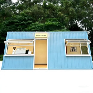 บ้านคอนเทนเนอร์แบบขยายได้ทันสมัย สีฟ้า รูปทรงสี่เหลี่ยมผืนผ้า พร้อมหน้าต่างและประตู สำหรับใช้งานกลางแจ้ง - Product Image 5