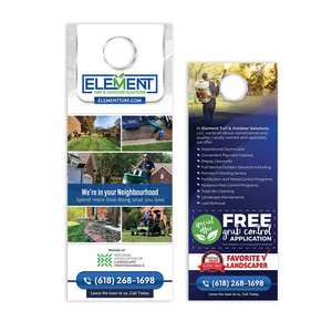 Flyers publicitaires personnalisés pour poignées de porte, cartes de visite promotionnelles, rectangulaires en papier couché 3,5 x 8,5 po - Product Image 6