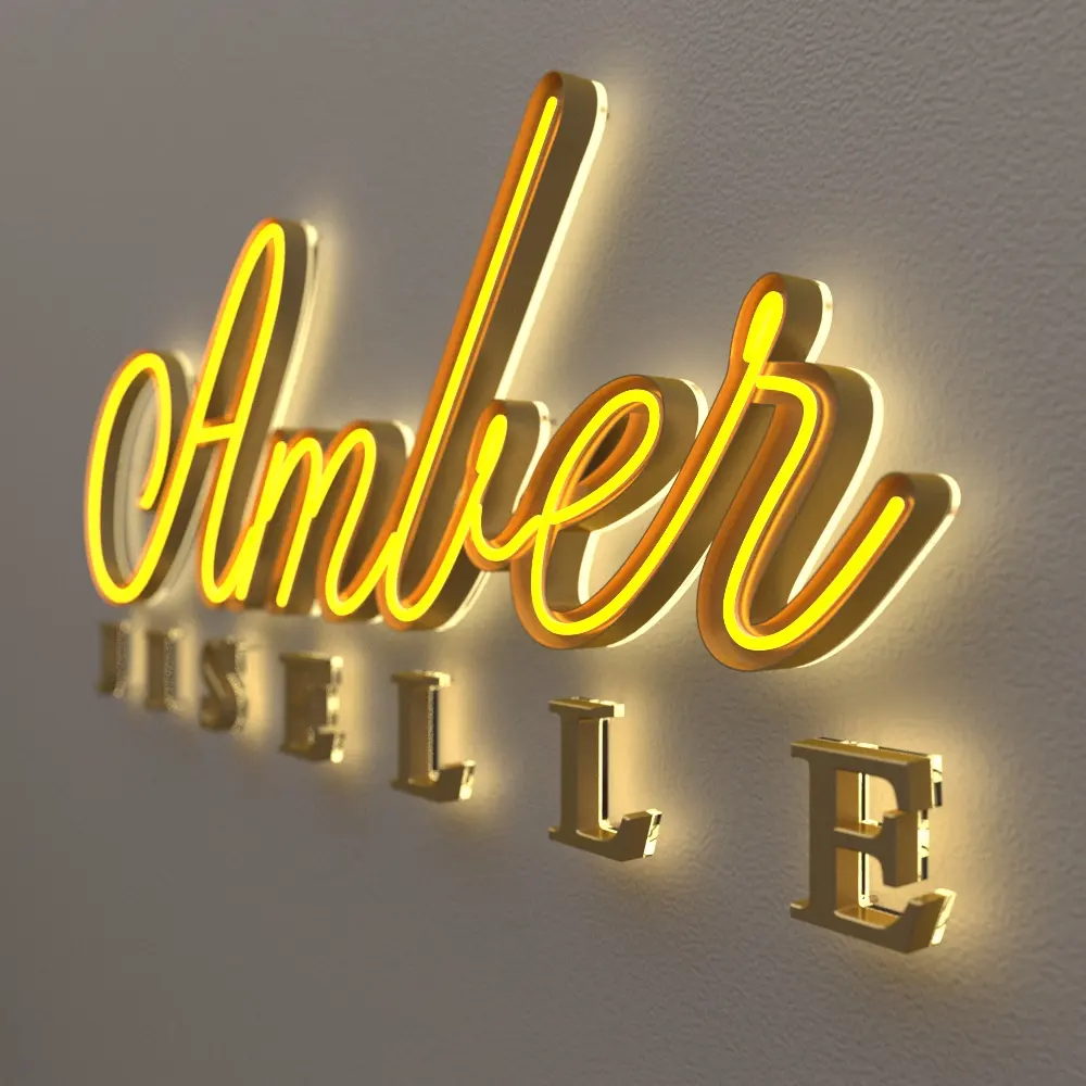 Aangepaste Licht Logo Led Naam Winkel Lichtbord Logo Indoor Backlit Led Lichtbak