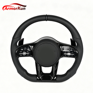 Volante de Cuero de Repuesto para <span class=keywords><strong>Mercedes</strong></span>-<span class=keywords><strong>Benz</strong></span> CLS y <span class=keywords><strong>Clase</strong></span> A <span class=keywords><strong>AMG</strong></span>, CLS 350 <span class=keywords><strong>53</strong></span> 63, A45 W176 W177 C218 C219 C257 W204 W212 - Product Image 3
