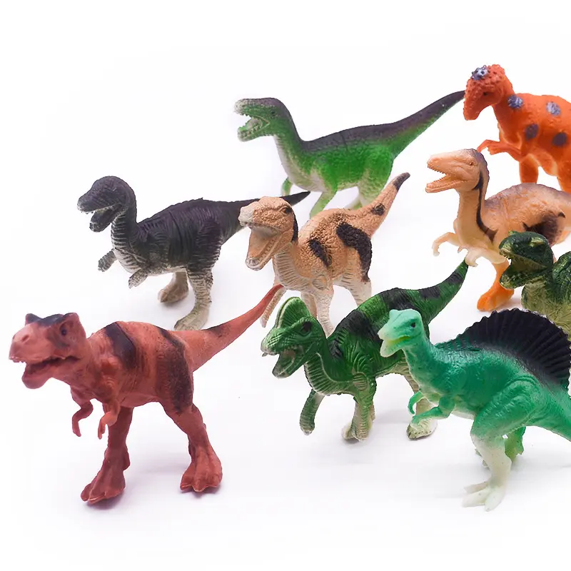 Mini Jurassic Stegosaurus Saichania Model Hewan Dunia Dinosaurus PVC Solid Mainan Koleksi Figur Aksi untuk Anak-anak