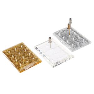 Acrylic <b>Square</b> Nail <b>Drill</b> <b>Bit</b> Holder Portable Transparent Display Board Salon Manicure Nail Art Storage Organizer Tool Stand - Product Image 5