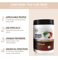 Shampooing et après-shampooing à la noix de coco Heniways Bio Hair Collagen Essence Nourishing Scalp Oil Control
