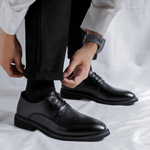 2025 Classics Good Quality Pointed Toe Large Size <b>Men</b> Dress <b>Shoes</b> Summer New <b>Men</b> Wedding Leather <b>Shoes</b> Business Oxfords <b>Shoes</b> - Product Image 2