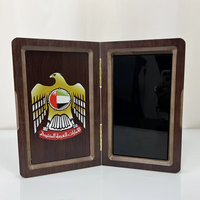 Médaille en bois massif en forme de rectangle Trophée de récompense en verre de cristal d'affaires Prix de plaque en bois personnalisé avec conception personnalisée