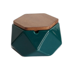Cendrier nordique moderne de luxe, en céramique avec couvercle, accessoire pour la maison, nouveau modèle - Product Image 6
