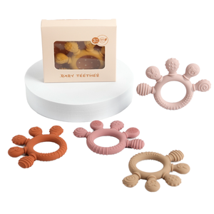 <span class=keywords><strong>Mordedor</strong></span> de silicona suave con sonajero para bebés, ecológico, para bebés y niños pequeños - Product Image 2