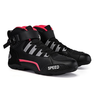 Bottes de <span class=keywords><strong>moto</strong></span> courtes pour <span class=keywords><strong>homme</strong></span> Knight Toe Racing, tige synthétique, semelle extérieure en caoutchouc, quatre saisons, tout-terrain, pliables, pour le voyage - Product Image 2