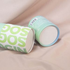 Custom Logo Biodegradable Kraft Round Cylinder Paper Tube Compostable Underwear Tube Packaging - Product Image 5