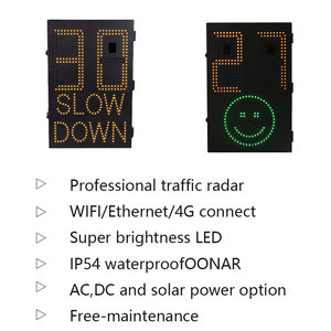 Panneaux <span class=keywords><strong>de</strong></span> signalisation routière <span class=keywords><strong>de</strong></span> sécurité à énergie solaire LED avec visage souriant, étanches IP54, personnalisés en usine, avec radar <span class=keywords><strong>de</strong></span> <span class=keywords><strong>limitation</strong></span> <span class=keywords><strong>de</strong></span> <span class=keywords><strong>vitesse</strong></span> - Product Image 3