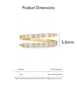 Magnifiques bagues en argent sterling 925 Bijoux pour femmes 5A 8A Zircone cubique plaqué rhodium Bijoux fins à la mode Bagues de mariage