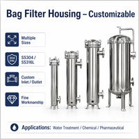 Vente en gros OEM – Boîtier de filtre à liquide en acier inoxydable, simple ou multi-sacs, pour la filtration industrielle des liquides