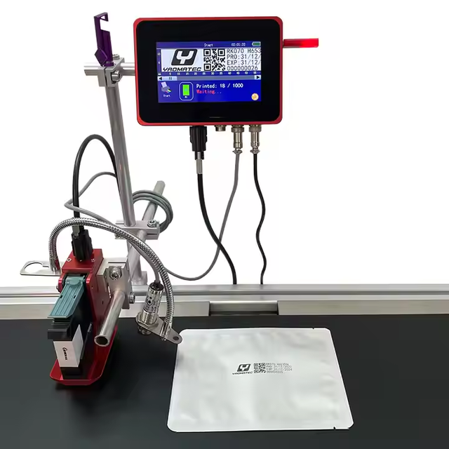YAOMATEC Continuous Online Inkjet Printer Automatic Inkjet Printer TIJ Printer Manufacturer for Expiry Date Batch Code