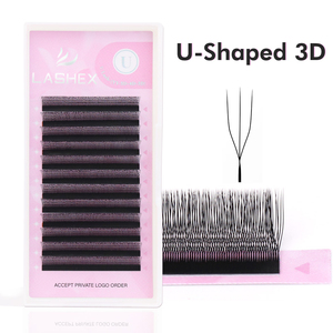 ขนตาปลอมแบบเส้นใยเทคโนโลยีรูปตัวยู <span class=keywords><strong>UYY</strong></span> U3D U4D U5D คุณภาพสูง นุ่มเป็นธรรมชาติ สำหรับต่อขนตาแบบมืออาชีพ เพิ่มวอลลุ่ม - Product Image 3