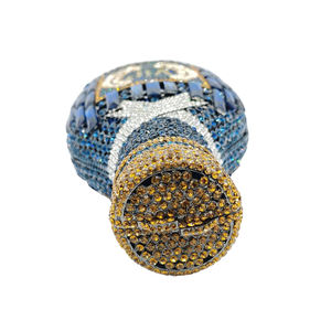 Bolso de Mano con Forma de Botella de Champán Brillante, Bolso de Hombro Vintage con Piedras Preciosas para Discotecas, Bares y Fiestas de Graduación para Mujer - Product Image 5