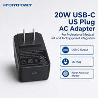 Adaptateur d'alimentation USB-C 20W PD 5V3A 9V1.5A 12V1A 15V1A US, chargeur de niveau VI
