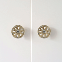 Poignée en plastique dorée et argentée brillante pour armoire moderne, tiroir de chambre à coucher, armoire à chaussures