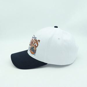 Gorras de Béisbol de 6 Paneles con Visera Curva de Algodón Personalizadas de Buena Calidad, en 2 Tonos de Color, con Logotipo Bordado Plano - Product Image 4